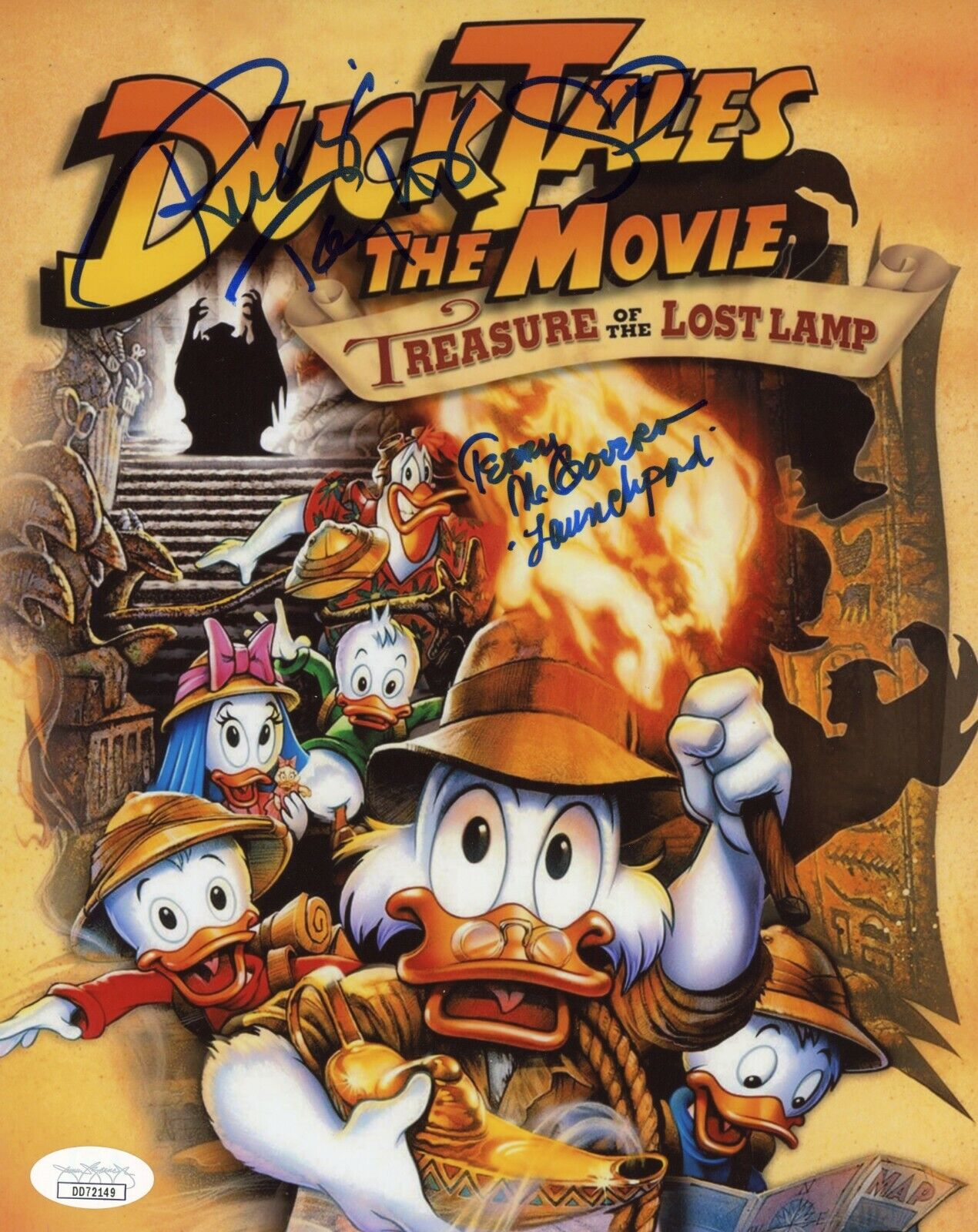 RUSSI TAYLOR & TERRY McGOVERN Hand-Signed DUCKTALES