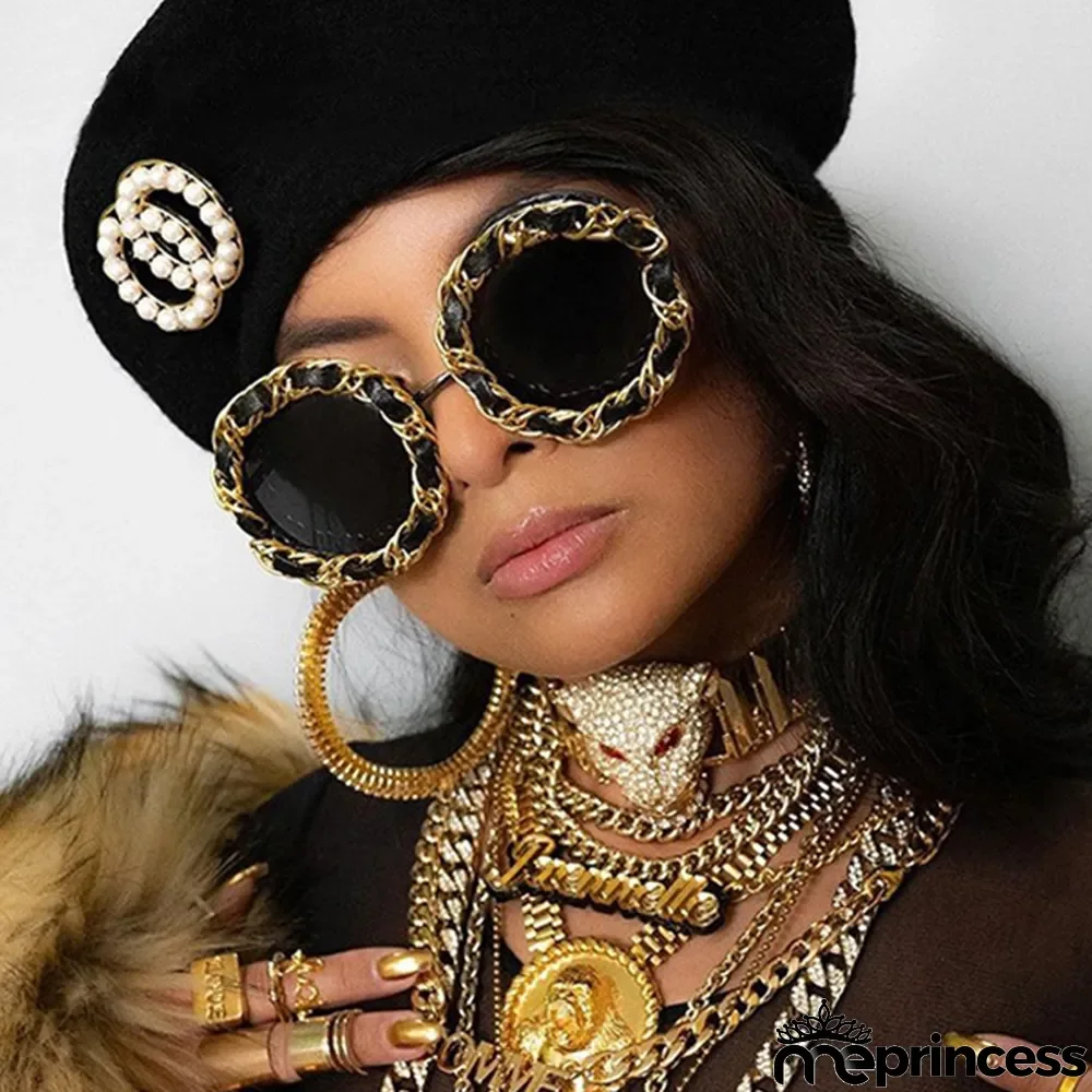 Black Fashion Casual Solid Patchwork Sunglasses
