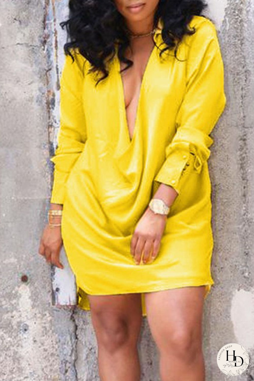 Red Sexy Solid Split Joint V Neck Straight Dresses