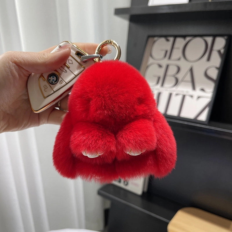 Cute Rabbit Plush Keychain