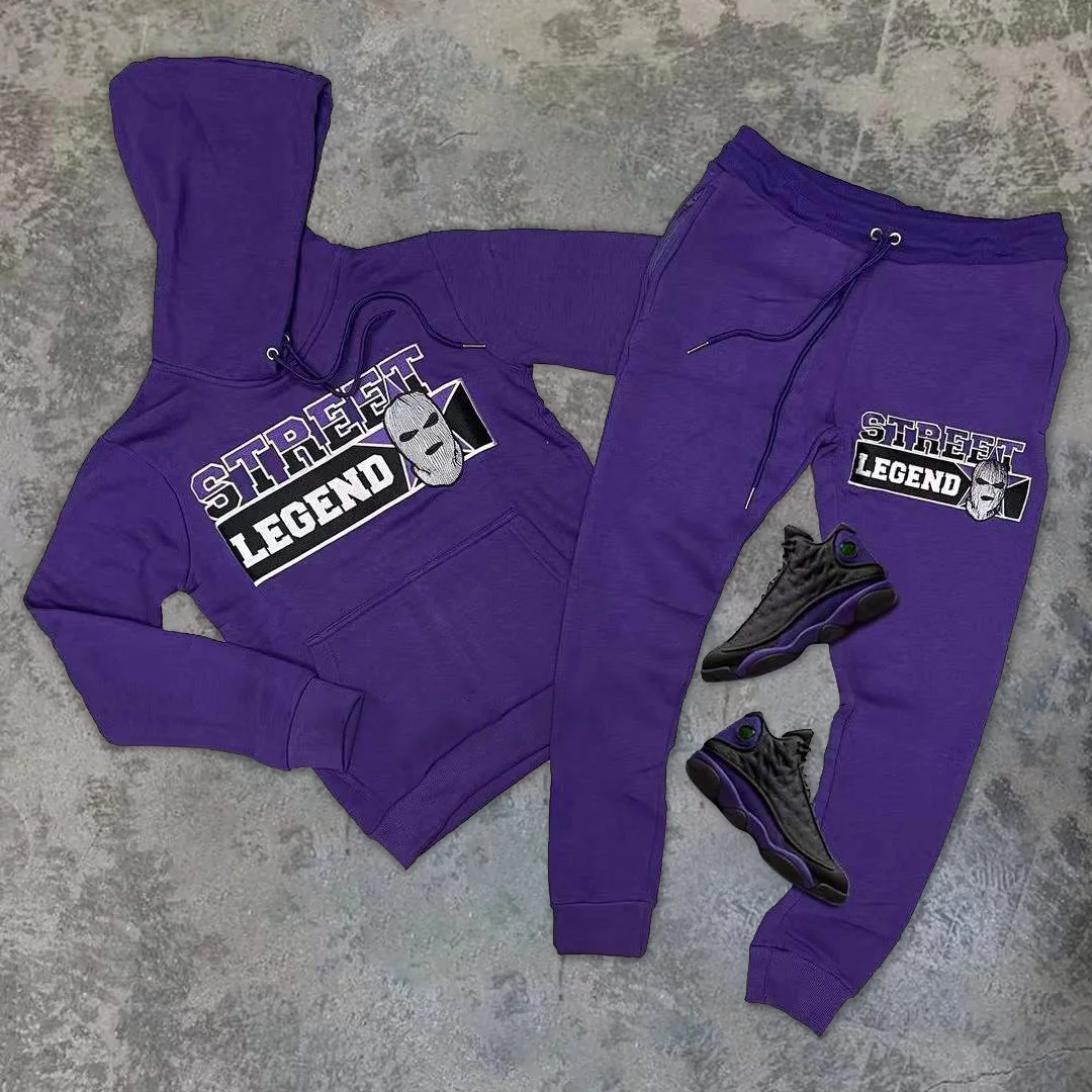 Street legend casual street sports fleece suit