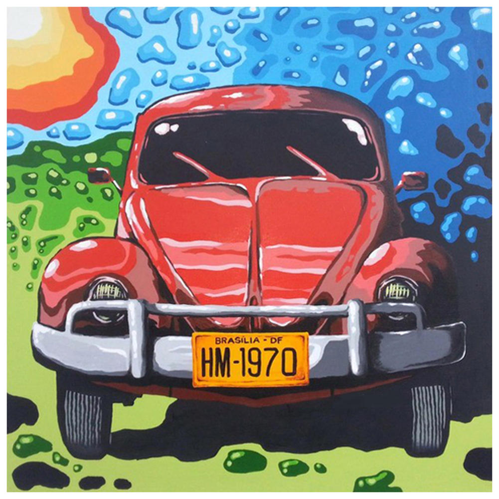 

Red Car - Round Drill Diamond Painting - 30*30CM, 501 Original