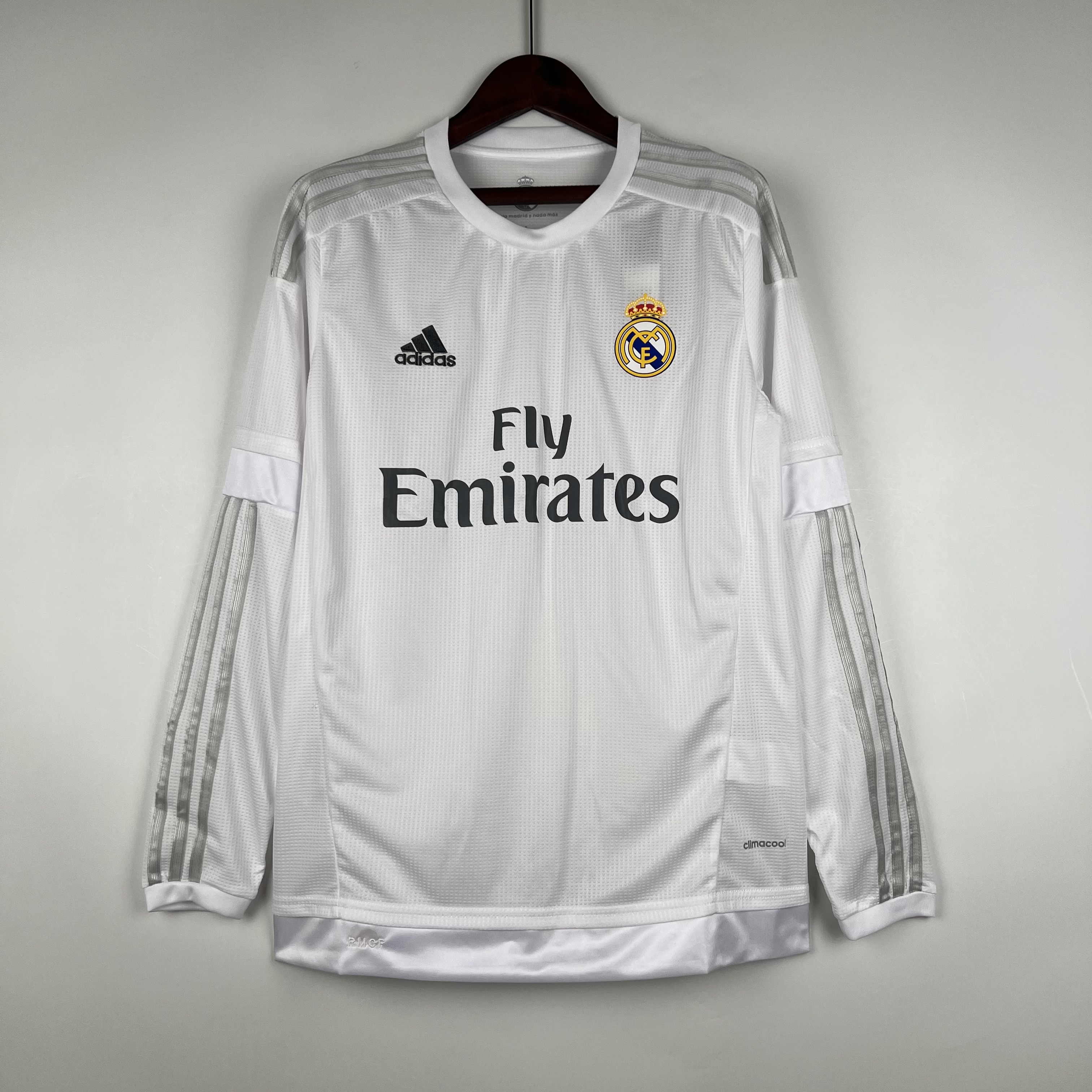 Retro Real Madrid 15-16 Home Stadium Long Sleeve Jersey