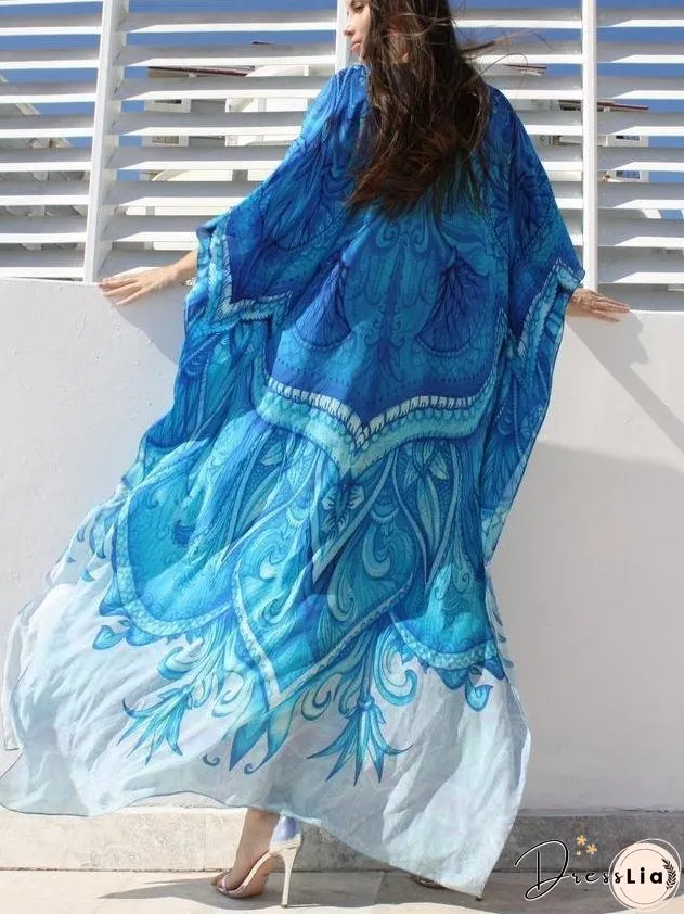Beach Robes Seaside Vacation Blouse Cover Up Dress
