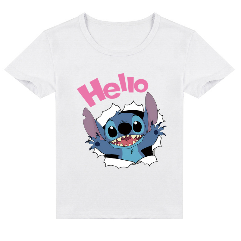 Mayoulove Stitch T-Shirt for Kids - Cute and Comfortable Clothes for Your Little One - Perfect for Fans of the Popular Animation Series - Boys and Girls Ages 3-12 - Ideal for Casual Wear and Playtime-Mayoulove