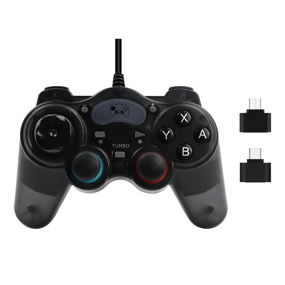 7 in 1 Plastic Wired Game Controller for PS3/PS4/Switch/PC Console Gamepads, 501 Original