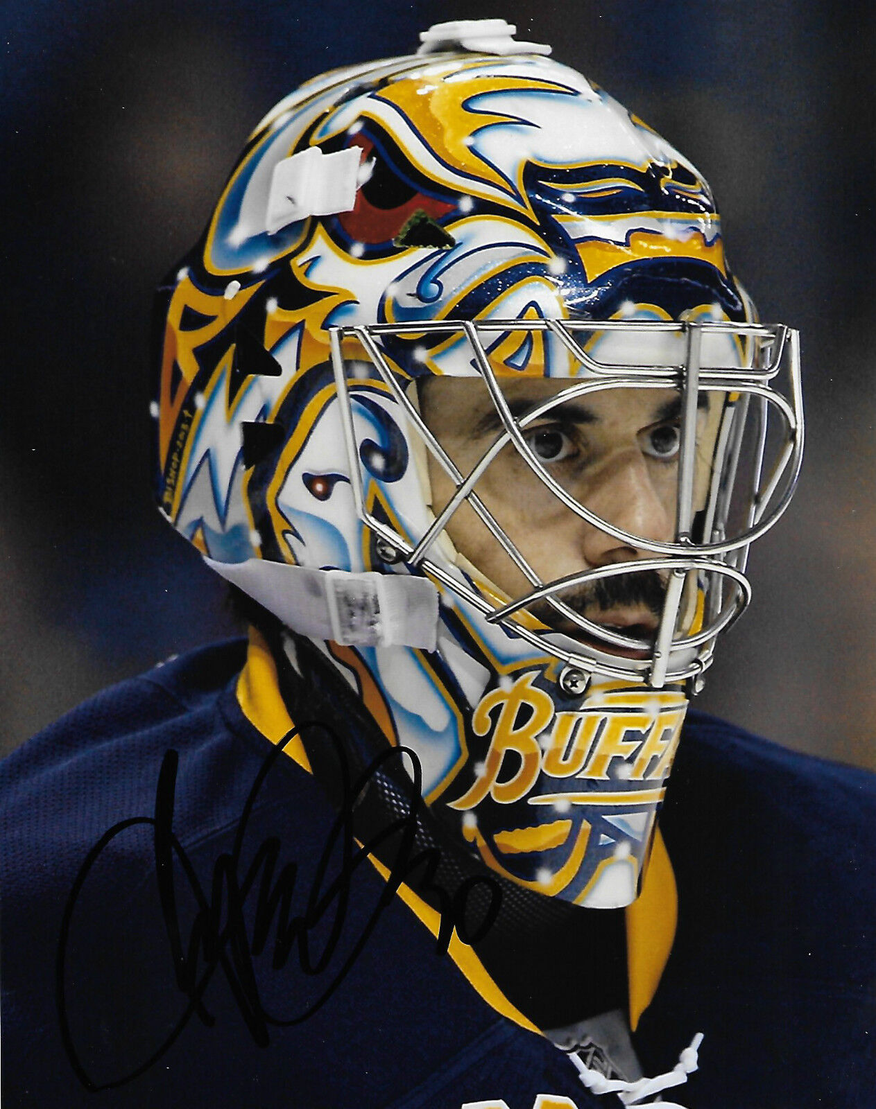 Buffalo Sabres Ryan MIller Autographed Signed 8x10 NHL Photo Poster painting COA C