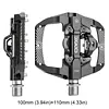 Mountain Bike Pedals For CXWXC CX-159 Bike Removable Anti-Skid Nails 2In1 Clipless Flat Pedal 9/16In 3 Bearings Bicycle Pedals Bicycle Accessories