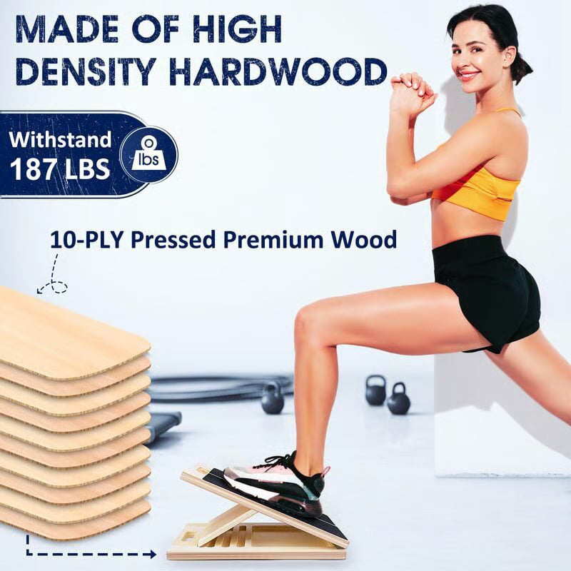 🏋️【The Perfect Fitness Companion】adjustable wooden stretching boards
