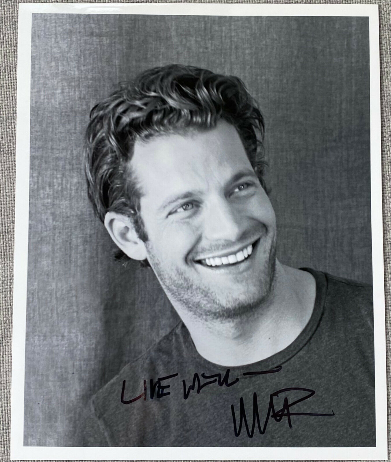 Interior Designer Nate Berkus Signed IP 8x10 B&W Photo Poster painting Authentic, Oprah Winfrey