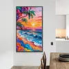 Meereslandschaft - Rundbohrer Diamantmalerei - 40*70cm (gro&szlig;e Gr&ouml;&szlig;e)