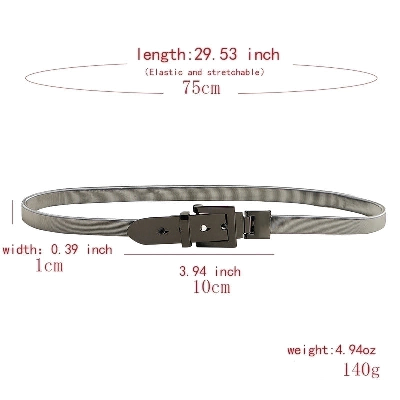 Elegant Minimalist Geometric Alloy Women’s Chain Belts