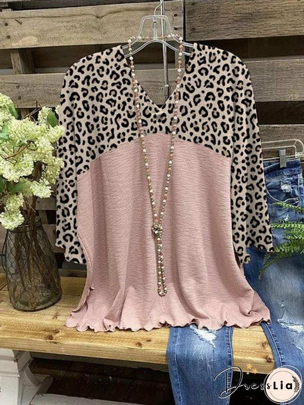 Casual Leopard Tops