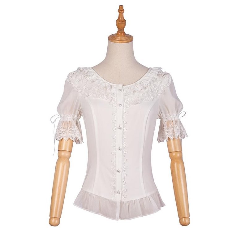 Falbala Lace Lolita Blouse Shirt SP14306