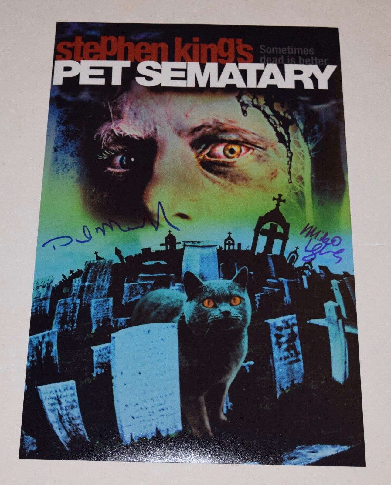 Dale Midkiff & Miko Hughes Signed Autograph PET SEMATARY 11x17 Poster Photo Poster painting COA