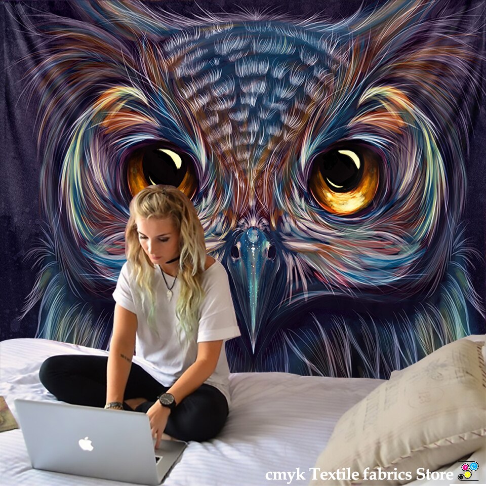 

Wall Tapestry - 3D Owl Animal-150*130cm, 501 Original