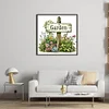 Garden Sign-18CT Stamped Cross Stitch 25*25cm/9.84*9.84in tapestrymarket