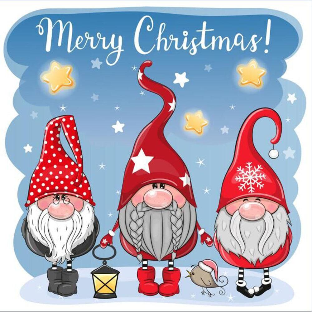 

Christmas Gnome - Round Drill Diamond Painting - 35*35CM, 501 Original