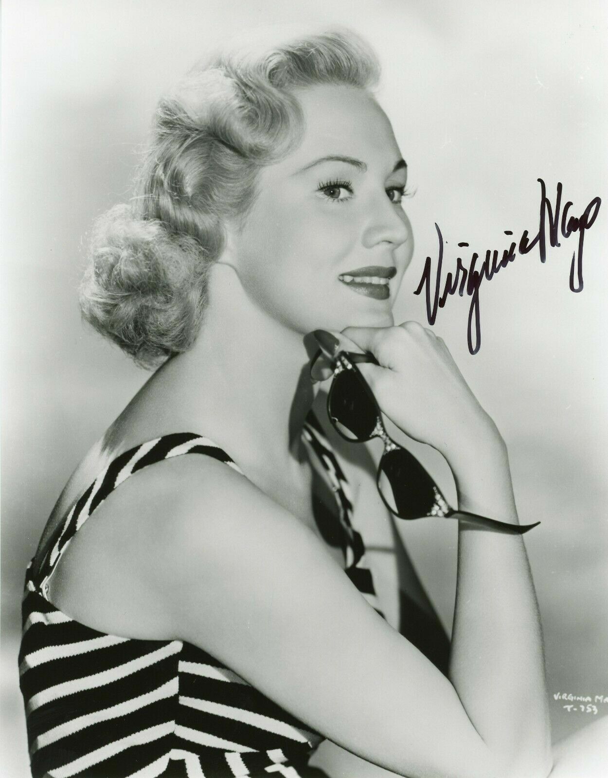 Virginia Mayo Signed 8x10 JSA COA Photo Poster painting Autograph The Best Years Of Our Lives