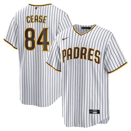 Men's San Diego Padres #84 Dylan Cease  White Home Replica Jersey