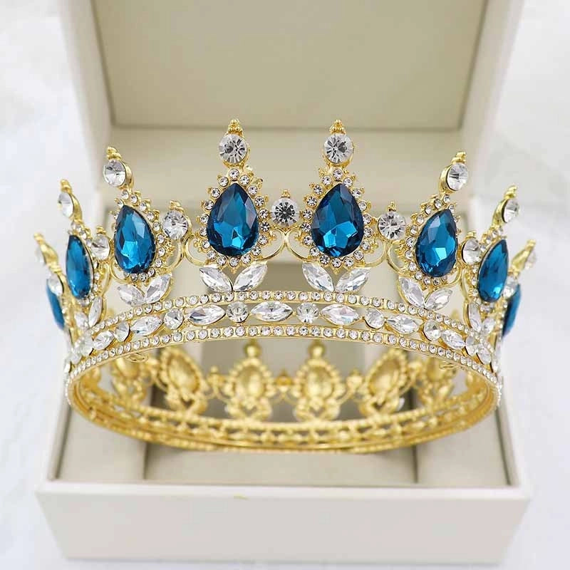 Women’s Elegant Crown Alloy Inlay Zircon Crown