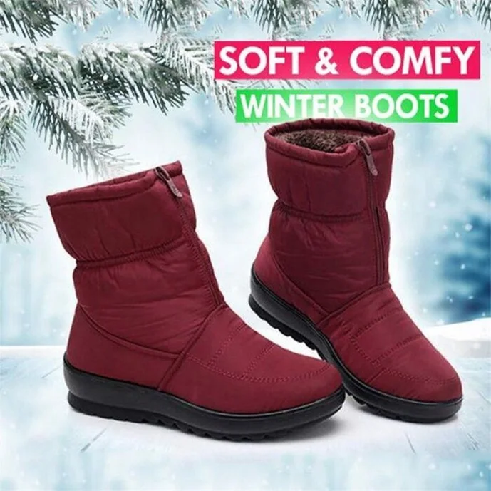 WINTER ANKLE BOOTS FOR WOMEN SNOW BOOTS WARM - Sandalnew