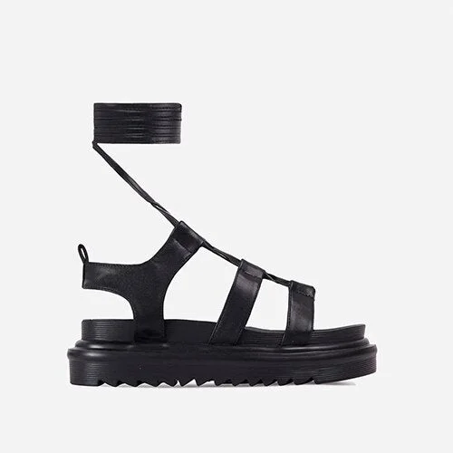 Women Gladiator Serpentine Sandals Female Ankle Wrap Platform Shoes Ladies Casual Flat 2021 Woman Summer Footwear Plus Size