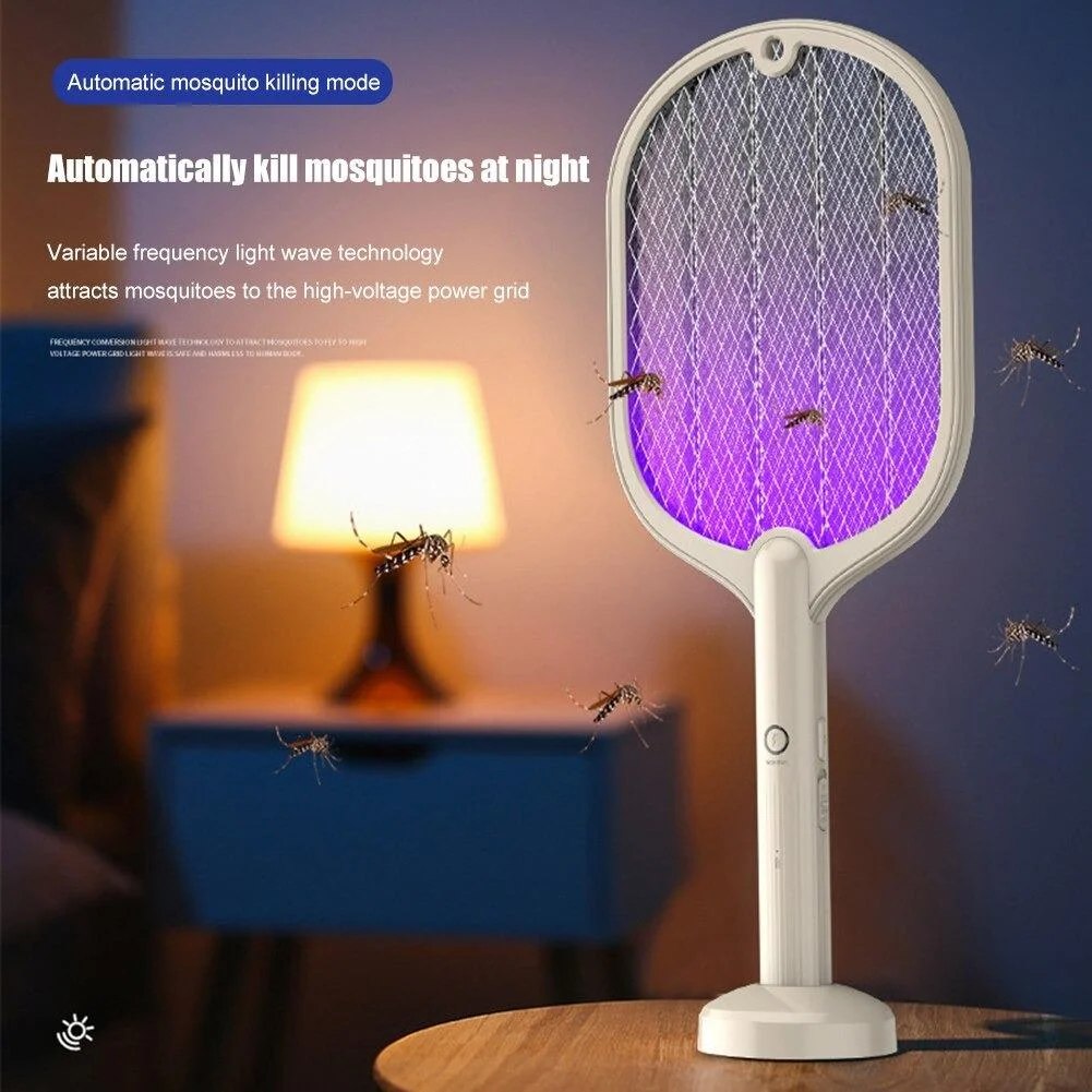 2 In 1 Usb Mosquito Racket Lamp
