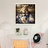 Lion Cub Grey Reflection-11CT Stamped Cross Stitch 40*40cm/15.75*15.75in