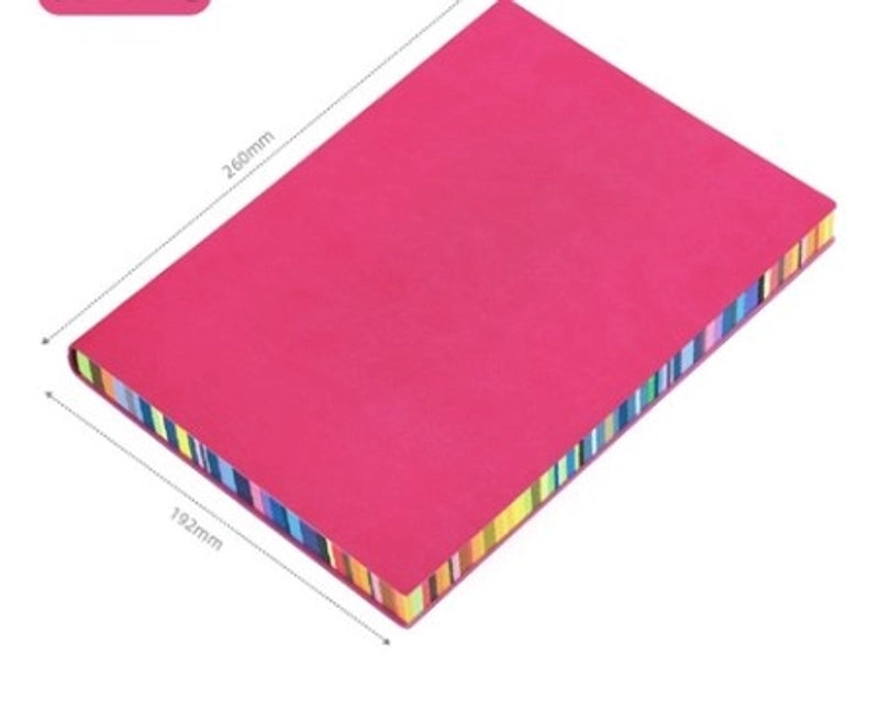 1 Piece Multicolor Learning School Pu Leather Paper Casual Vacation Notebook