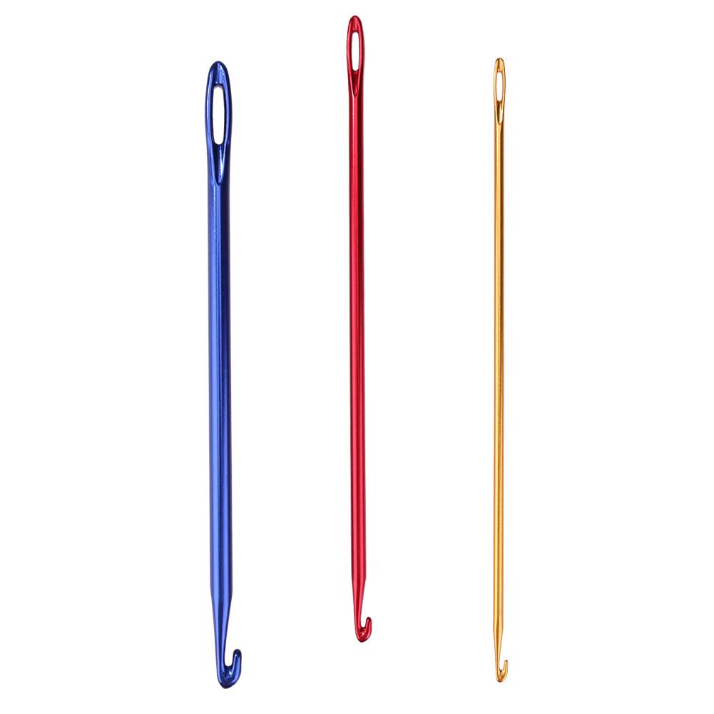 

3pcs/set Aluminium Oxide Crochet Hooks Knitting Sewing Needle with Hole Eye, 501 Original