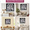 Snow Queen and Tiger Partial Drill Diamond Painting Kit 30x30cm Special Shaped Diamonds DIY Craft for Adults Beginners Home Decor