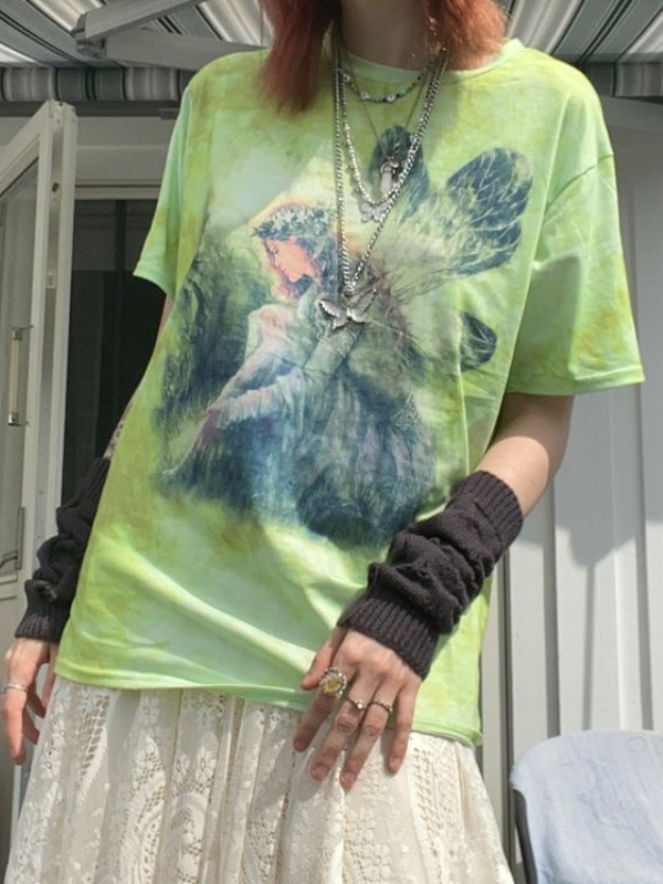 Dragonfly Elf Printed T-shirt