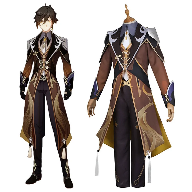 Genshin Impact Zhong Li Cosplay Costume