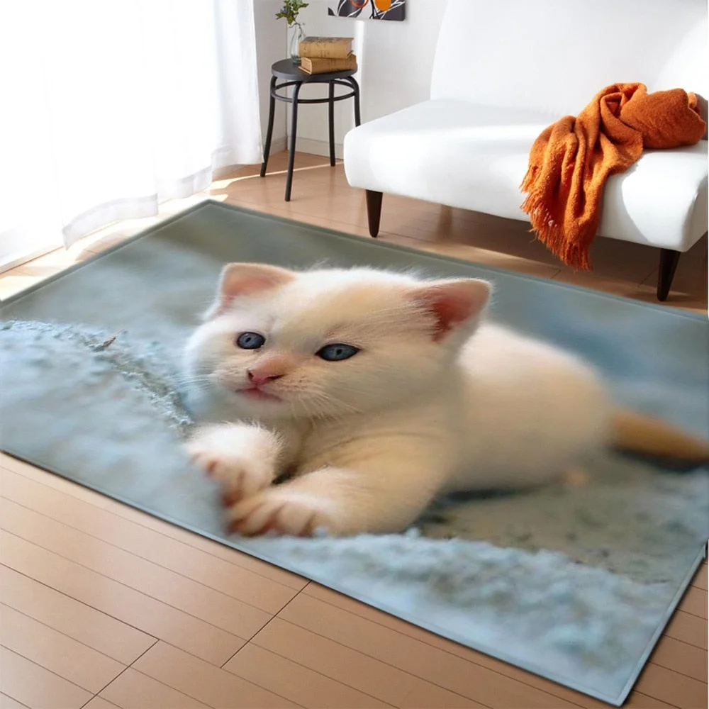 Carpet For Living Room Home Bedroom Bedside Children's Decoration Rug Animal Pattern Hallway Balcony Bathroom Non-Slip Floor Mat