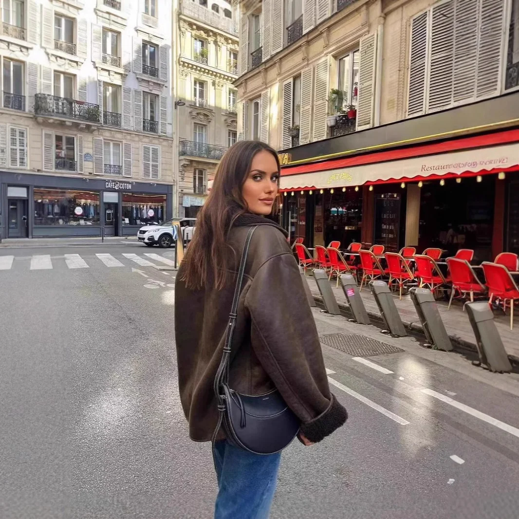 Nigikala Nigikala Women's New Autumn And Winter Loose Fur Warm Jacket Women's Cotton Coat