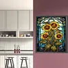 （Big Size)Sunflower Glass Painting-Paint by Numbers Acrylic Painting 50*60CM