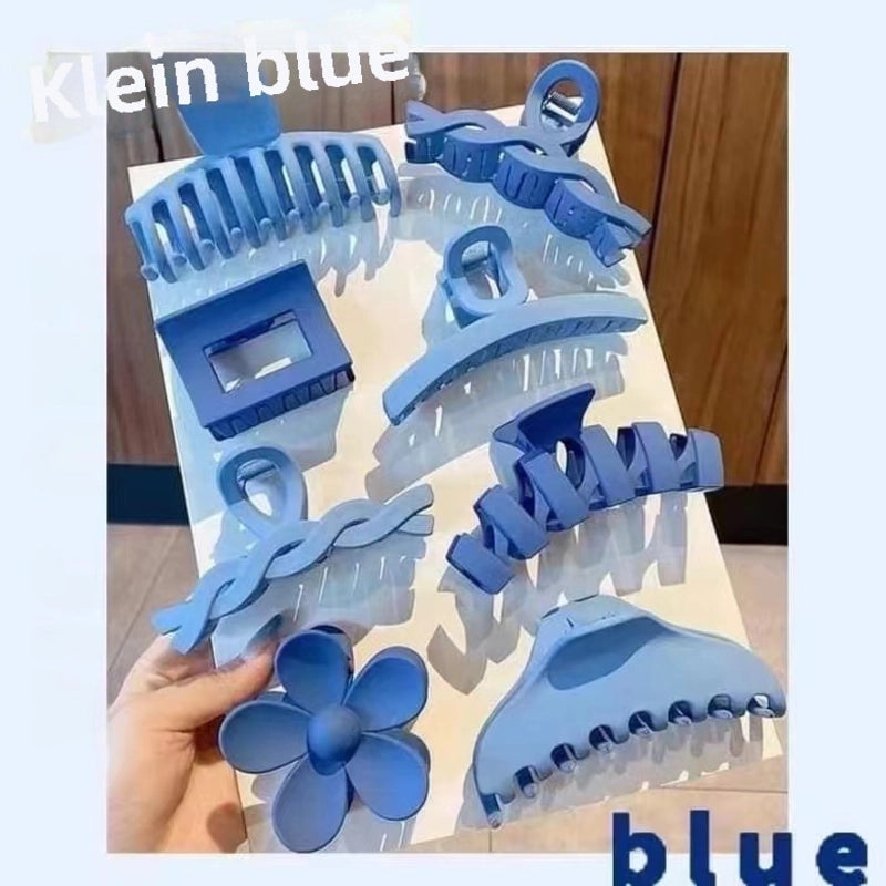 Summer Explosions Color Suit Grab Clip Large Simple Hairpin Women’s Back Of Head Hairpin High-end Shark Clip Headwear