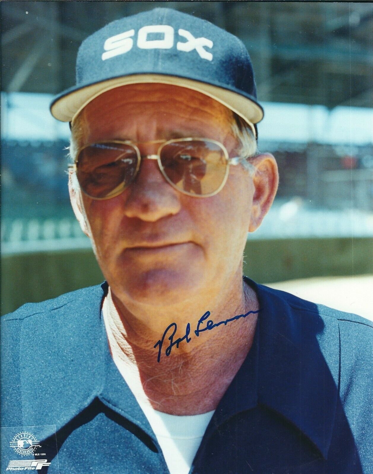 Signed 8x10 BOB LEMON 8X10 Chicago White Sox Photo Poster painting - COA