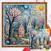 Colored Houses-14CT Counted Cross Stitch 40*40cm/15.75*15.75in