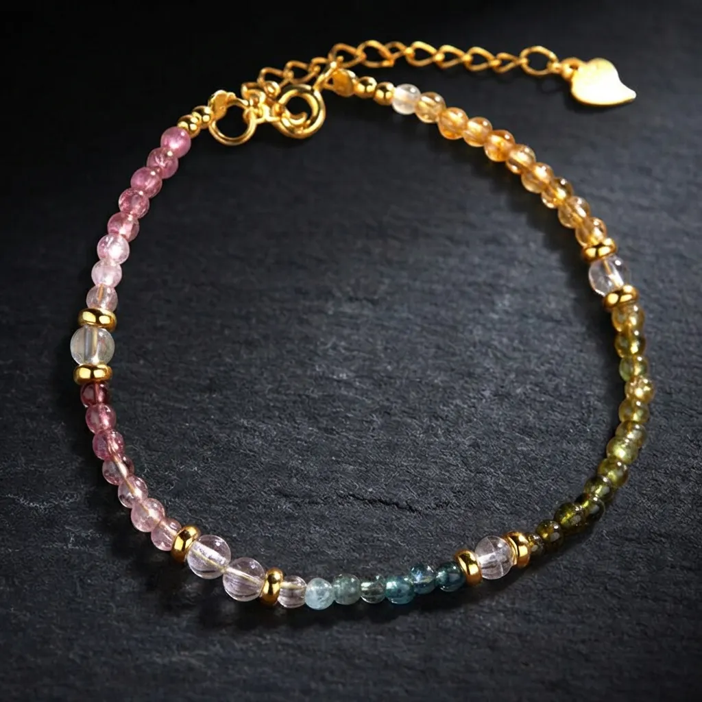 The Prism Natural Tourmaline Bracelet | S925 Sterling Silver Prism Tourmaline Bracelet