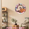 uk.everydayedeals (Limited Stock)DIY Diamond Painting Wooden Clock - Animal