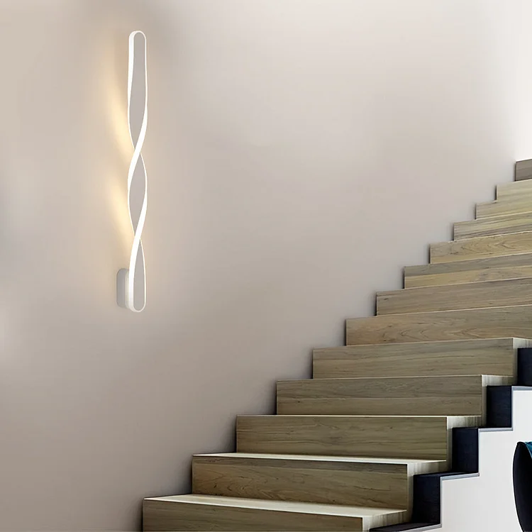 Spiral Long Strip LED 29W Minimalist Ins Wall Lamp Wall Sconce Lighting - Appledas