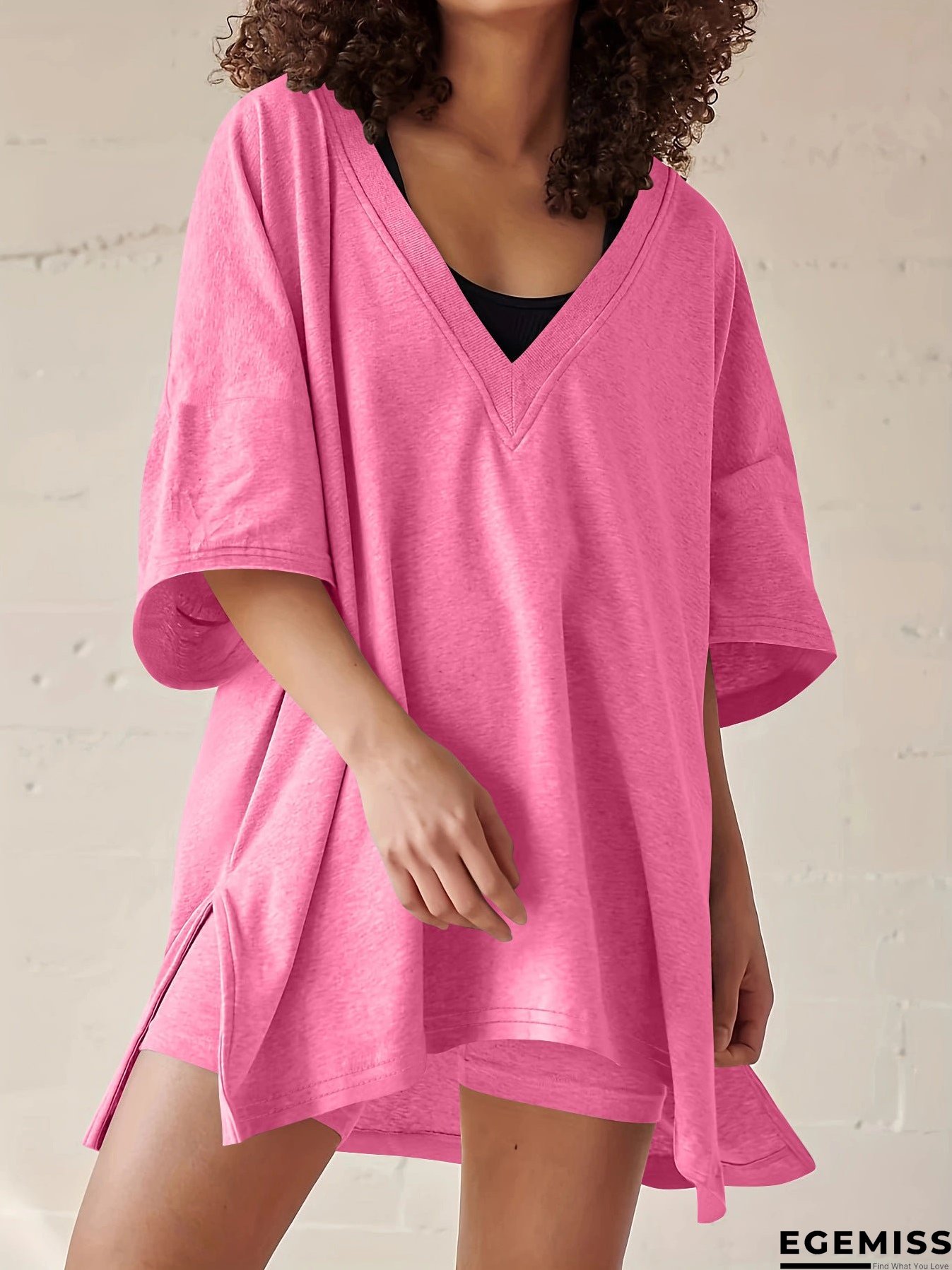 Women's Summer Short-sleeved Large Independent Two-piece Suits | EGEMISS