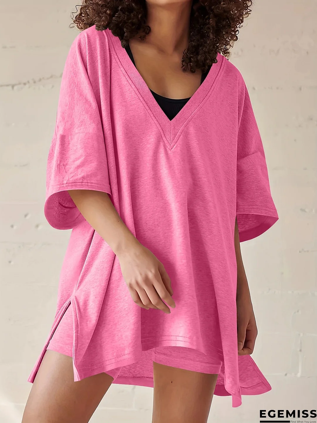 Women's Summer Short-sleeved Large Independent Two-piece Suits | EGEMISS