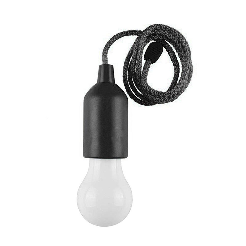 

LED Hanging Light Bulb Battery Powered Colorful Pull Cord Bulbs (Black), 501 Original