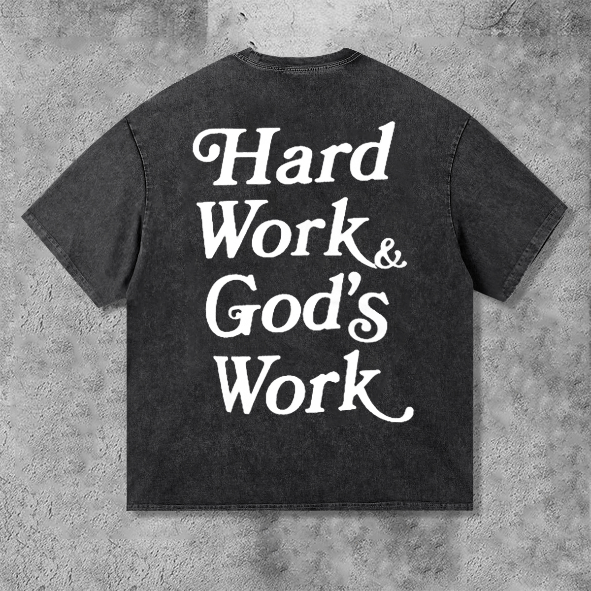 Sopula Hard Work & God's Work Retro Wash Unisex T-Shirt - SOPULA