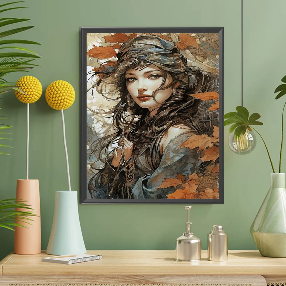Full Round Diamond Painting 40*50cm - Girl