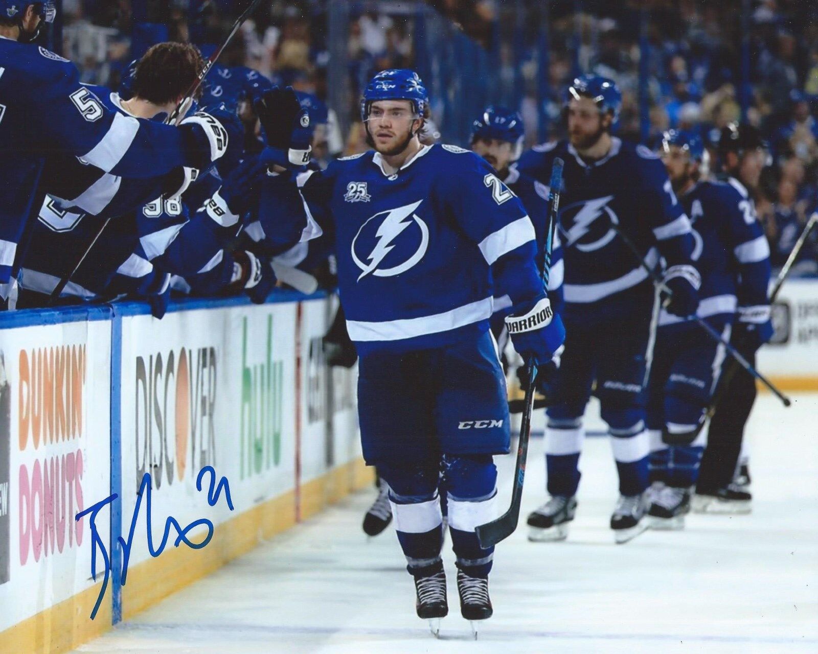 Brayden Point Signed 8x10 Photo Poster painting Tampa Bay Lightning Autographed COA G