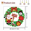 DIY Special Shaped Diamond Painting Wall Decor Wreath Kit(Santa Snowman)